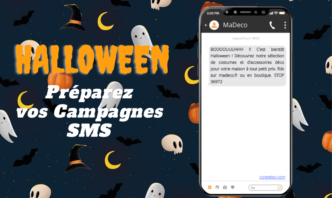 Vos SMS publicitaires pour Halloween