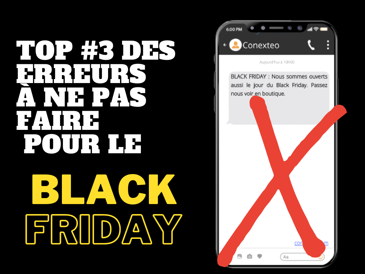 Black Friday: Top 3 des erreurs SMS publicitaires
