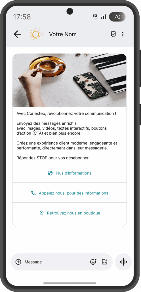 fonctionnalités rcs