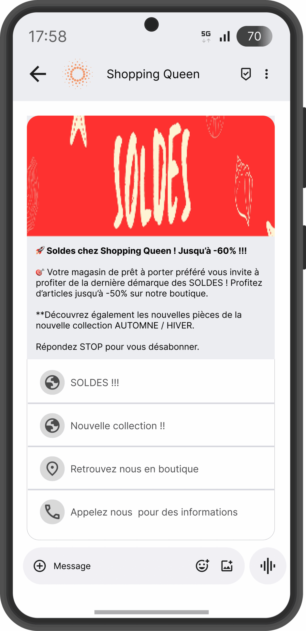 RCS pret à porter Soldes