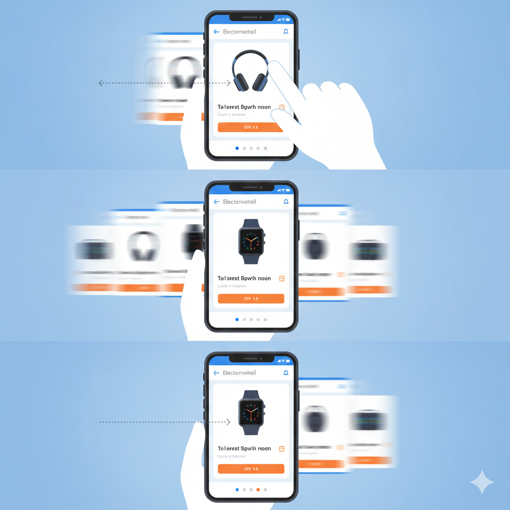 sms carrousel swipe RCS