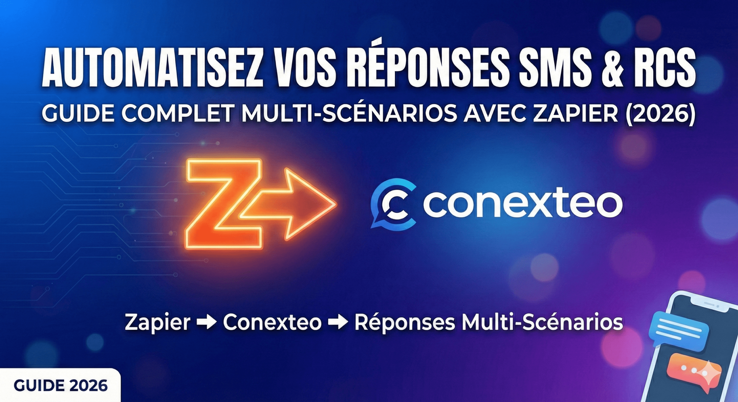 You are currently viewing Automatiser vos Réponses SMS et RCS : Le Guide Complet Multi-Scénarios avec Zapier (2026)